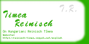 timea reinisch business card